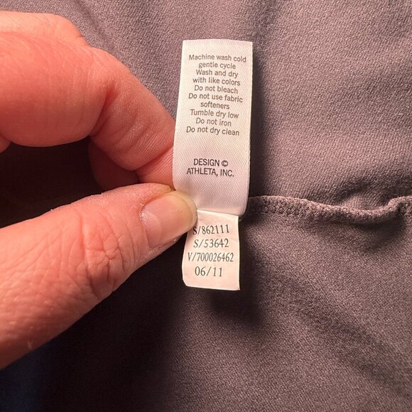 Women's Petite MP Athleta Crescendo Tiered Skirt in Gray Asymmetrical Hem - Picture 7 of 7